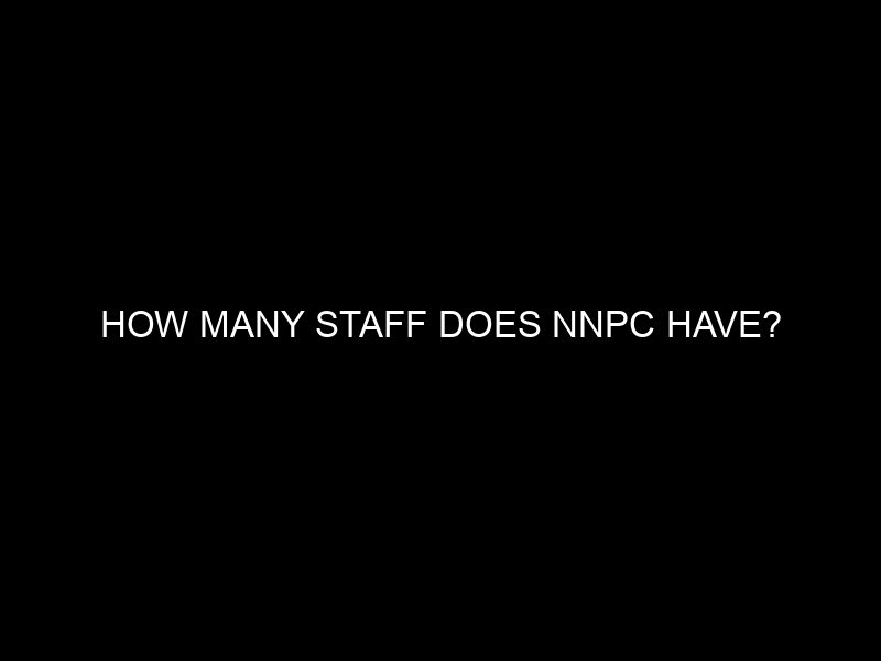 How Many Staff Does Nnpc Have?