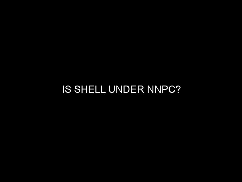 Is Shell Under Nnpc?